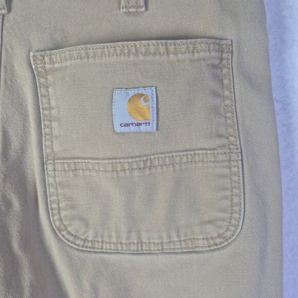 CARRHART Rugged Flex Straight Fit Canvas Dungaree Work Pants Size 32x30 - Picture 10 of 10